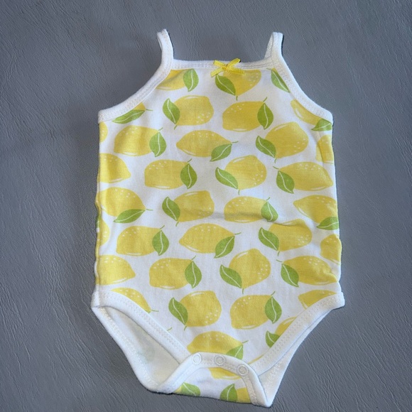 hb Other - Lemon Print Kids Bodysuit - Yellow and White